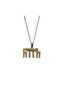 Antique Coated Gokturkish Written Men's Necklace