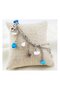 Turquoise & Mother of Pearl Natural Stone & Dorica Chain Women's Special Design Multi-Anklet - 3