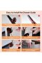 5-Set Drawer Track Slides Replacement Kit, Universal Dresser Drawer Guide Parts - 6
