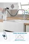 3 Modes Multi-functional Swivel Faucet Extender,Waterfall Sink Faucet Aerator Sprayer Adapter,Silver - 8