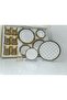 18 Piece Herenica Gold Tea and Cake Set 6 Tea Cups 6 Tea Plates 6 Cake Plates - 7