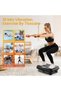 Vibration Plate Exercise Machine, Mini Vibrating Platform, 400Lbs Capacity, Full Body Power Shake, for Lymphatic Drainage Weight Loss Home Use, Black - 2