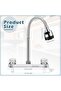 RV Kitchen Faucet, 360 Degree Rotatable,for Motorhomes(8 Inches Apart) - 5