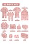 22-Piece Baby Gift Box, Newborn Clothing Set for Boys and Girls, Unisex Outfit Set - 2