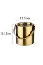 Double-Wall Insulated Ice Bucket with Lid, Wine Cooler for Champagne Beer - 4