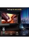 Smart Projector with WiFi & Bluetooth, 1080P HD 4K Support, Electric Focus for Outdoor Movie - 4