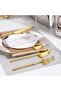 24-Piece Gold Stainless Steel Cutlery Set, Flatware Service for 6 in Gift Box - 7