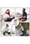 Square Oversized Sunglasses for Women Men Fashion Flat Top Big Black Frame - 7