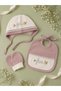 Baby Girl Floral Embroidered Corded 100% Cotton 5-Piece Hospital-Issued Newborn Set Boxed - 3
