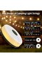 Portable 2-in-1 Camping String Lights and Lantern,32.8FT Warm White LED,3 Lighting Modes,USB Rechargeable,IP44 Waterproof,for Tents,Yard,and Hiking - 3