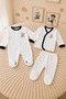 Championship Themed Black and White 8-Piece Newborn Baby Fan Set - 3