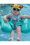 Baby Swim Float with Canopy,Non-Inflatable Solid,Tail Design,Anti-Flip,Skin-Friendly Material,for Toddler Boys Girls 3-24 Months,Green - 4