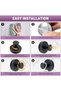 Matte black bathroom hooks,for towels, robes, installed on bathroom walls, kitchens - 5