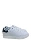 Milan White Leather Look Mesh Lining Men's Sneaker - 9001 - 2