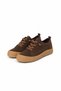 Mertev genuine leather women's shoes with elasticated toe, coffee nubuck - 7