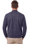 Men's Navy Blue Slim Fit Lycra Zippered Suede Fabric Jacket Slim Coat 2504334 - 5