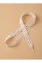 Cream Lace Knitted Textured Warm Tone Shoelaces - 2