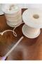 Off-White Double Row Cut Pearl 1 mm 25 Meters Bead Accessory Strip Pearl / Half Pearl Beads