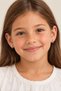 Star Figured Hoop Earrings – Antiallergic Children's Earrings with Gold and Silver Color Options - 2
