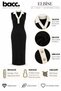 Women's Black Polo Collar Buttoned Sleeveless Knitwear Dress - 3