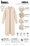 Women's Beige Loose Soft Textured Knitwear Cardigan - 3