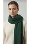 Puffy Polar Green Soft Textured New Year Christmas Gift Women's Scarf Shawl Shoulder Wrap 40X 170 cm - 2