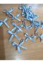 Baby Blue Bow Ornament 6 mm Ribbon 50 Pieces - 3