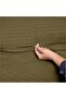 6 pcs Striped Duvet Cover Set Super king Size 240x260 Bedding Set – 1 Fitted Sheet, 1 Quilt Cover, 4 Pillowcases, Olive Green - 4
