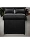 6 pcs Striped Duvet Cover Set Super king Size 240x260 Bedding Set – 1 Fitted Sheet, 1 Quilt Cover, 4 Pillowcases, Black - 3