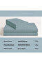 6 pcs Striped Duvet Cover Set Super king Size 240x260 Bedding Set – 1 Fitted Sheet, 1 Quilt Cover, 4 Pillowcases, Pastel Green - 5