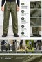 Pvc Guaranteed Thick Waterproof Biker Pants Raincoat Single Bottom Khaki