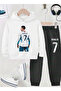 Ronaldo Printed Boys' Tracksuit, 3-Yarn Shardooned Fabric