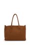 Pendant Detailed Shopper Suede Pamela Women's Shoulder Bag - 5