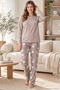 Mother Daughter Rabbit Patterned Striped Milan Pajama Set - Sold Separately - 5