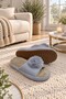 Tek Ponpon Model Women's House Slippers - Warm and Fluffy Slippers with Noise-Free Soles - 3
