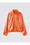 Drawstring Detailed High Collar Girls' Coat (W6)