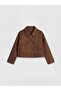 Oversize Girls' Suede Look Jacket (W6) - 2
