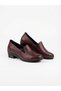 Genuine Leather Claret Red Orthopedic Sole Casual Women's Shoes - 8
