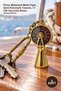 5 Pieces Brass Telegraph Keychain – Metal Figure with Brass Material, Ship Concept Design, 11 Cm, Keychain Brass
