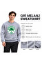 Grimelanj Panatinaikos Men's Sweatshirt Panathinaikos 1908 Gray Melange with Trifur, Without Hood - 4