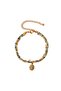 Zivori Green Tones Natural Stone Stainless Steel Combination Bracelet - 7