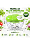 500ml Manual Chopper with String, Mini Rondo with Stainless Steel Blades, Vegetable Garlic Onion Chopper with Clear Bowl, Practical Hand Rondo, Tkn-R80 - 2