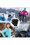 Black Knit Touchscreen Gloves Warm Soft Full Finger - 2