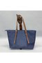 Women's Navy Blue Double Handle Parachute Fabric Casual Shopper Hand and Shoulder Bag - 4
