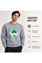 Grimelanj Panatinaikos Men's Sweatshirt Panathinaikos 1908 Gray Melange with Trifur, Without Hood - 2
