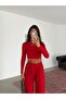Turtleneck Crop Sandy Set - Red - 6