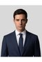 Navy Blue Striped Slim Men's Tie - 7 cm Wide
