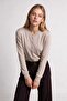 Basic Seasonal Knitwear Cardigan 4410 Lki̇0067 Bej - 2