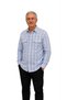Men's Classic Wide Cut Plaid Double Pocket Short Sleeve Cotton Shirt