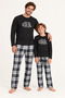 Father Son Just Be Cool Printed Plaid Milan Pajama Set - Sold Separately